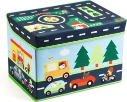 Speelgoedbox en zitje Verkeersplein Djeco