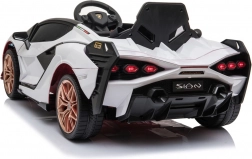 Elektrische kinderauto Lamborghini Sian met afstandsbediening – Wit