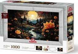 Puzzel Nachtelijke Schoonheden 3-in-1 met Frame en Lijm, 1000 Stukken
