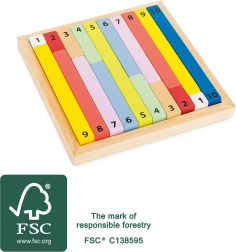Educational Colorful Table SMALL FOOT from FSC Wood