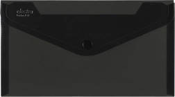 Grijze metalen DL ELECTRA-drukknopenvelop