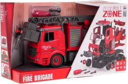 Roterende brandweerunit met geluids- en waterfunctie