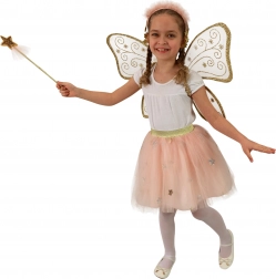 Costume fée pour enfants avec jupe tutu rose