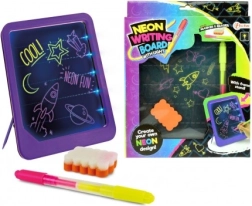 Neon glowing writing board for kids