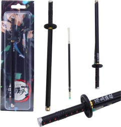 Metal Pen Katana Anime Black Refill