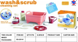 Kinder schoonmaakset met accessoires – blauw