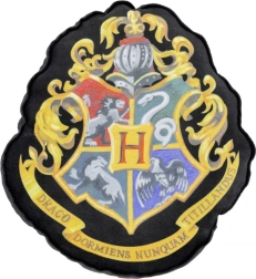 Harry Potter Cushion - Hogwarts Crest, Black 37x32x5 cm LICENSED ORIGINAL PRODUCT
