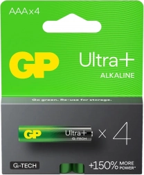 Alkaline batterijen AAA GP Ultra+ 4st G-TECH