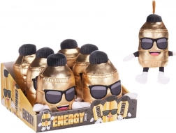 Pluche bubble tea-hanger met metalen clip