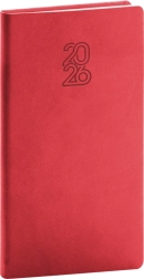 Agenda de poche 2026 rouge