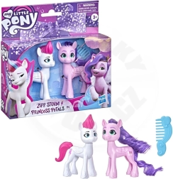 My Little Pony set of ponies Zipp Storm and Princess Petals BFF Adventure