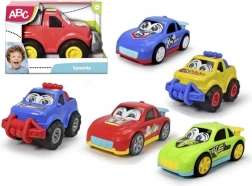 abc Speedy Auto for the Littlest, 27 cm – set of racing and cargo toy cars (6 types)