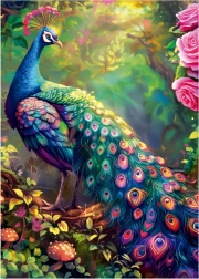 Peacock Garden Puzzle 1000 pieces
