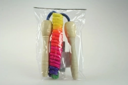 Springtouw 2 m houten, gevlamd