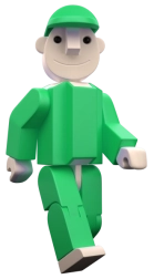 Seváček Green (Large and Small) – Figurine for SEVA Building Set