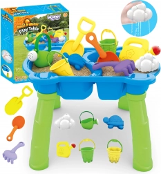 woopie water- en zandtafel 2-in-1 met 9 accessoires