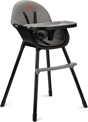 Eetstoel MoMi Reki 3-in-1 zwart