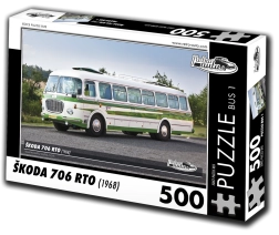 Puzzle RETRO-CARS Škoda 706 RTO bus 500 pieces