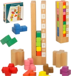 Houten educatieve puzzel Montessori Kleurig