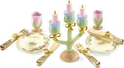 DJECO Princess Feast – wooden dinner set