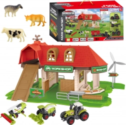 Woopie farm with stable, tractors and figures – 42 pieces