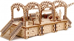 Houten 3D-puzzel WOODEN CITY treinstation, 175 stukjes