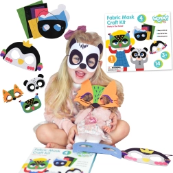 Kit créatif de masques en feutrine pour enfants - 4 modèles