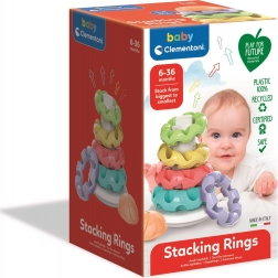 Clementoni Baby colorful stacking rings Play for Future