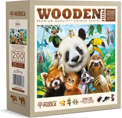 Houten puzzel Welkom in de jungle