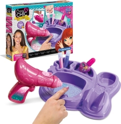 clementoni crazy chic glinsterende nagels – creatieve set voor nageldecoratie voor kinderen