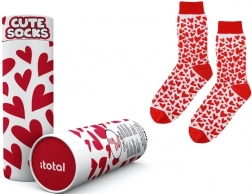 Katoenen sokken met hartjes