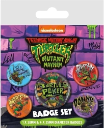 Set Ninja Schildpad Badges