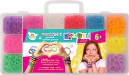 Creatieve set voor het vlechten van elastiekjes met weefraam en accessoires