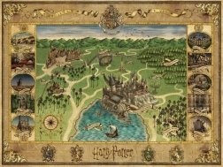 Puzzle HARRY POTTER Hogwarts Map 1500 pieces Ravensburger