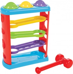 Knikkerbaan met hamertje voor de allerkleinsten