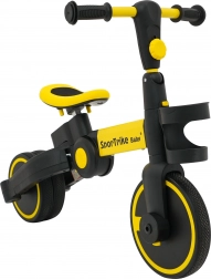 Kinderloopfiets en driewieler 3-in-1 SporTrike – geel