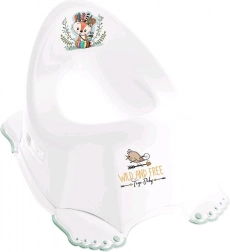 Muzikaal kinderpotje antislip Wild & Free vos wit