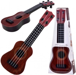 Mini-ukulele voor kinderen 25 cm – Bruin