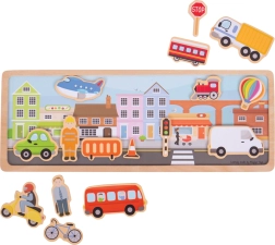 Magnetische puzzel stad Bigjigs Toys