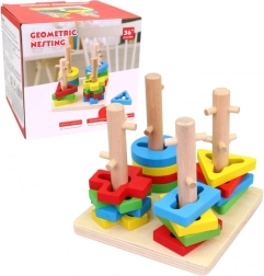 Houten Inlegpuzzel Geometrische Vormen