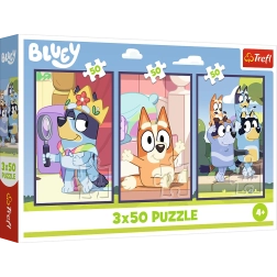 Puzzel 3x50 Familie Bluey