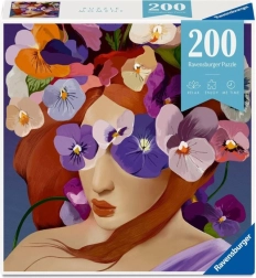 Puzzle RAVENSBURGER Moment Flower Head Violet 200 pieces