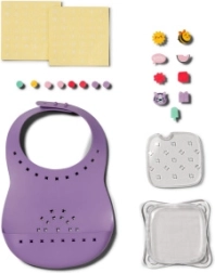 Baby Born slabbetje met klikbare versieringen