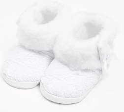 baby winter laarsjes met kant New Baby wit (0–3 maanden)