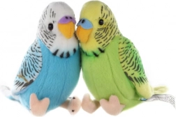 plush budgerigar with sound 12 cm