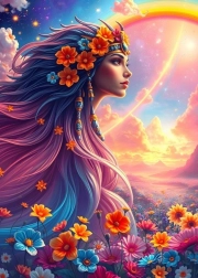 Puzzle Rainbow Girl 500 pieces