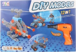 Schroefconstructieset met boormachine – 282 stukjes