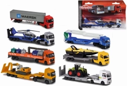 Metal Truck with Trailer 20 cm mix - 1 pc