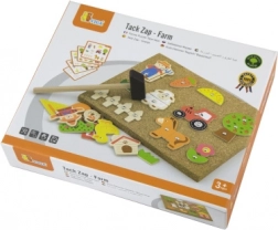 Wooden cork hammering farm Viga Montessori