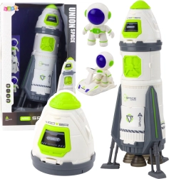 Ruimteraket met astronauten en voertuig – licht- en geluidseffecten